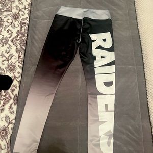 Brand new, never wash or worn. Raider emblem up the left thigh, Shield on R-leg